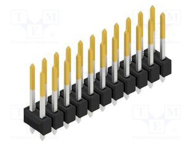 Connector: pin strips; pin header; male; PIN: 22; 2.54mm; THT; 2x11
