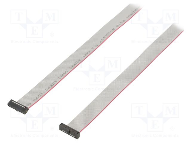 Ribbon cable with IDC connectors; Tape ph: 0.64mm; 914.4mm