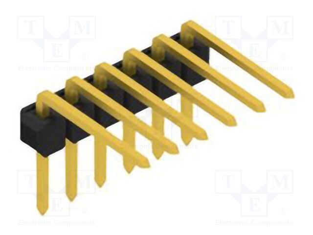 Connector: pin strips; pin header; male; PIN: 6; 2.54mm; THT; 1x6