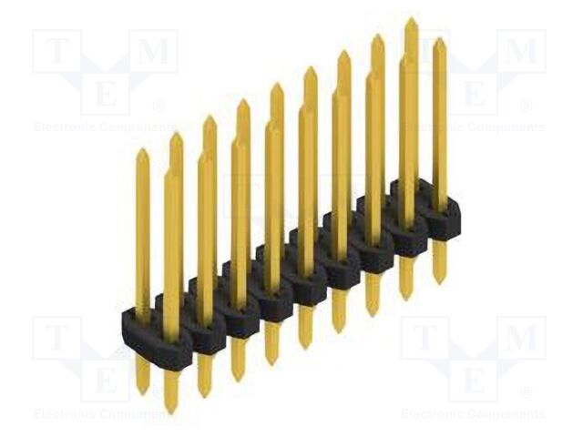 Connector: pin strips; pin header; male; PIN: 18; 2mm; THT; 2x9; 100V