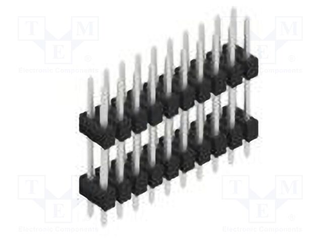 Connector: pin strips; pin header; male; PIN: 20; 2.54mm; THT; 2x10