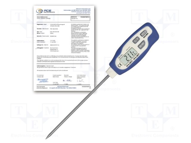Meter: temperature; LCD; -40÷250°C; Accur: ±2°C; Resol: 0.1°C; IP65