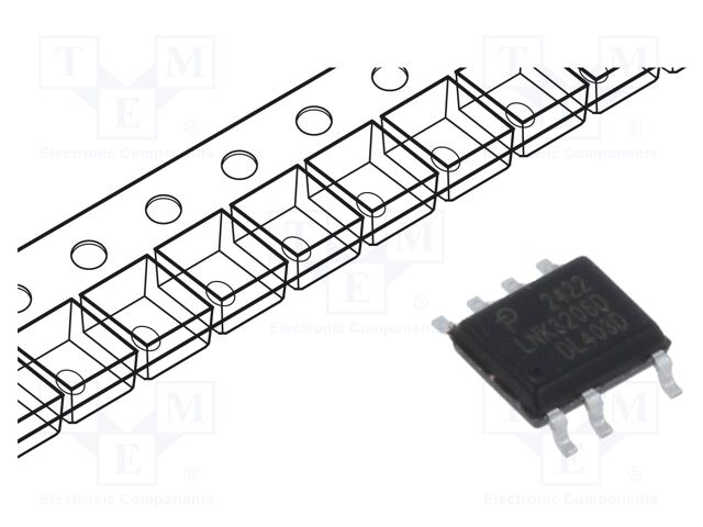 IC: PMIC; AC/DC switcher,SMPS controller; Uin: 85÷265V; SO-8C