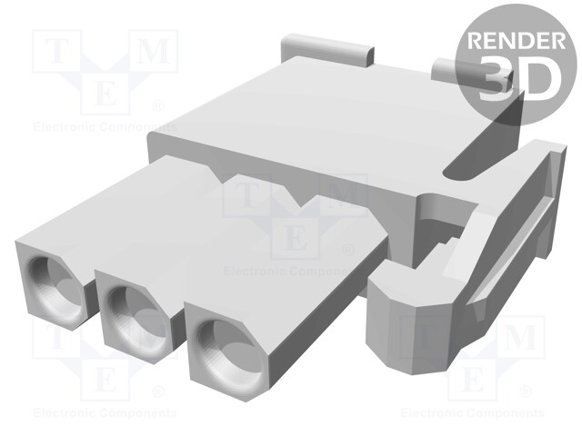 Plug; wire-wire/PCB; female; Mini Universal MATE-N-LOK; 4.2mm