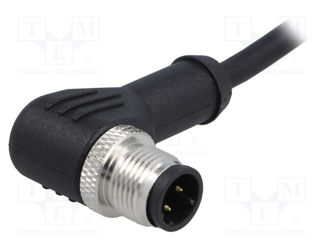 Plug; M12; PIN: 4; male; D code-Ethernet; IP65/IP67; 250V; 4A; cables