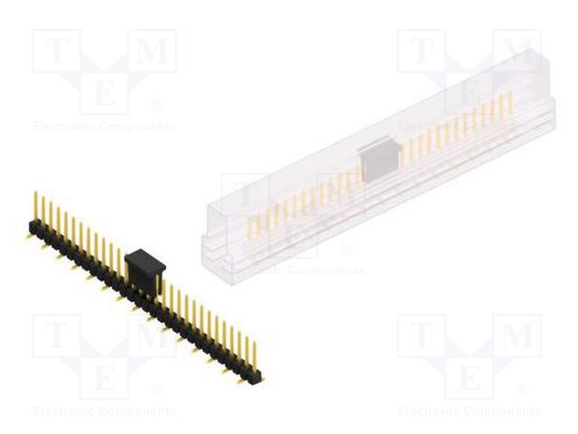 Connector: pin strips; pin header; male; PIN: 30; 2.54mm; SMT; 1x30