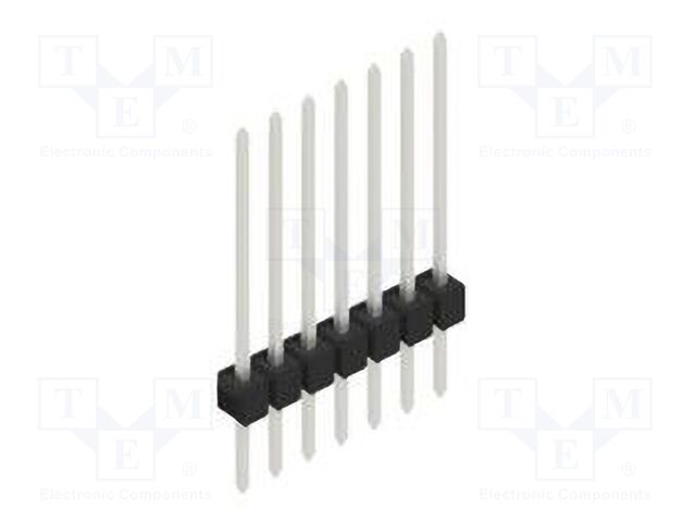 Connector: pin strips; pin header; male; PIN: 7; 2.54mm; THT; 1x7