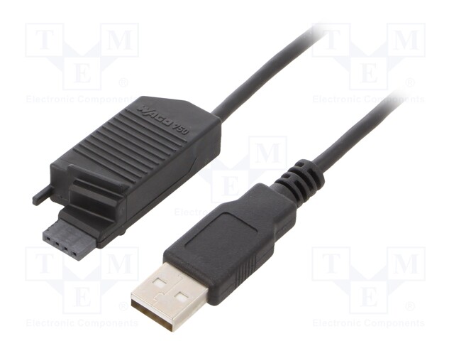 Connecting cable; DIN; IP20; Len: 2.5m; Body dim: 15x50x19mm