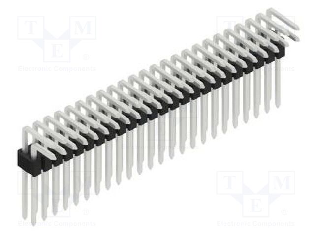 Connector: pin strips; pin header; male; PIN: 48; 1.27mm; THT; 2x24