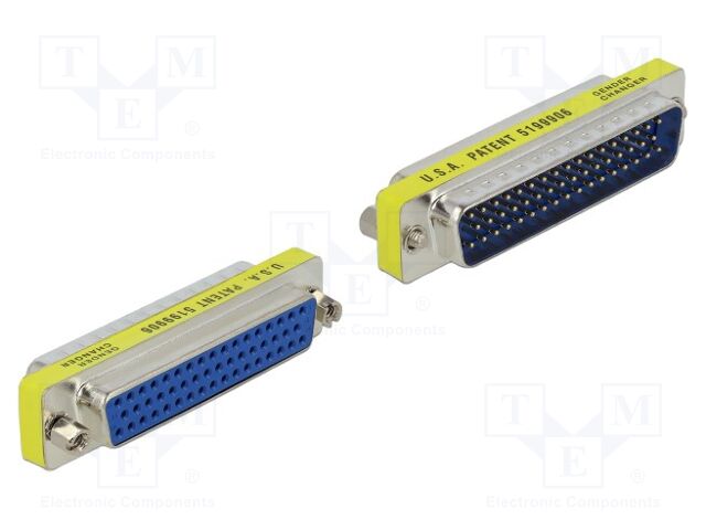 Adapter; D-Sub 50pin socket,D-Sub 50pin plug; connection 1: 1