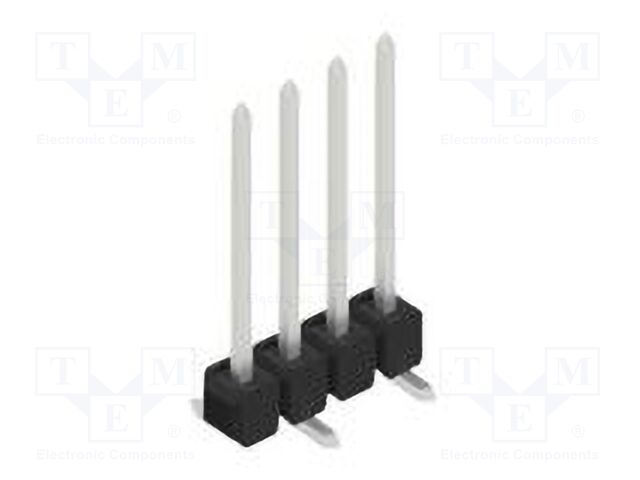 Connector: pin strips; pin header; male; PIN: 4; 2.54mm; SMT; 1x4