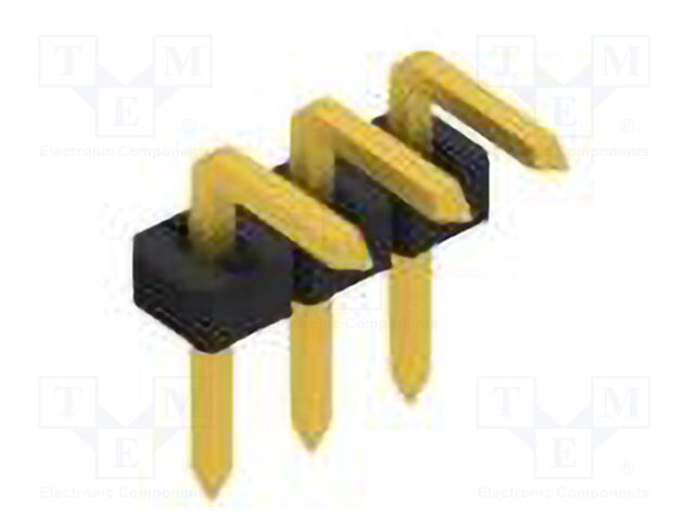 Connector: pin strips; pin header; male; PIN: 3; 2mm; THT; 1x3; 100V