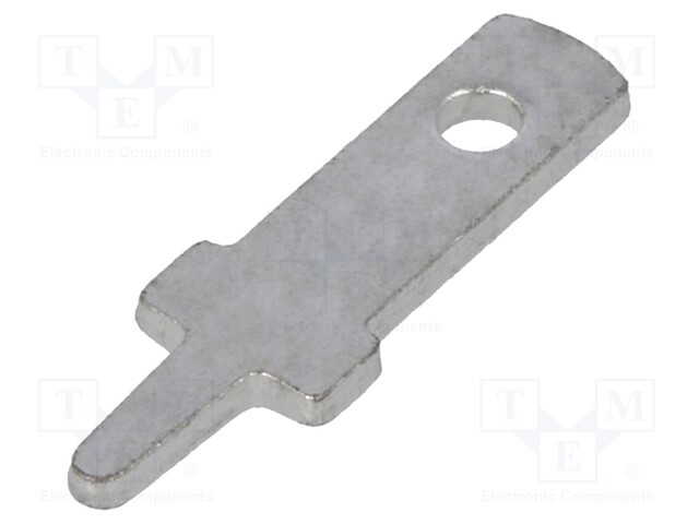 Terminal: flat; 2.8mm; 0.8mm; male; THT; Overall len: 12.5mm