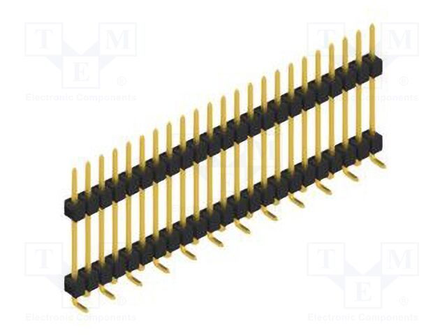 Connector: pin strips; pin header; male; PIN: 23; 2.54mm; SMT; 1x23