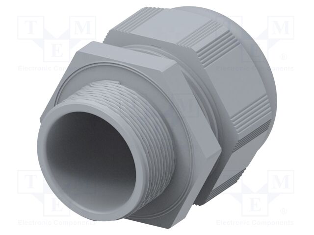 Cable gland; without nut,with long thread; M40; 1.5; IP68; grey