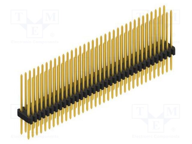 Connector: pin strips; pin header; male; PIN: 70; 1.27mm; THT; 2x35