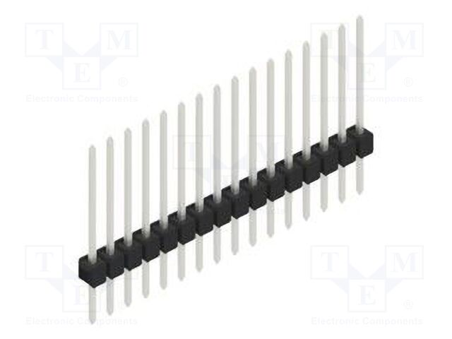 Connector: pin strips; pin header; male; PIN: 16; 2.54mm; THT; 1x16