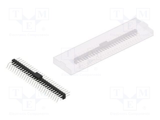 Connector: pin strips; pin header; male; PIN: 54; 2.54mm; SMT; 2x27