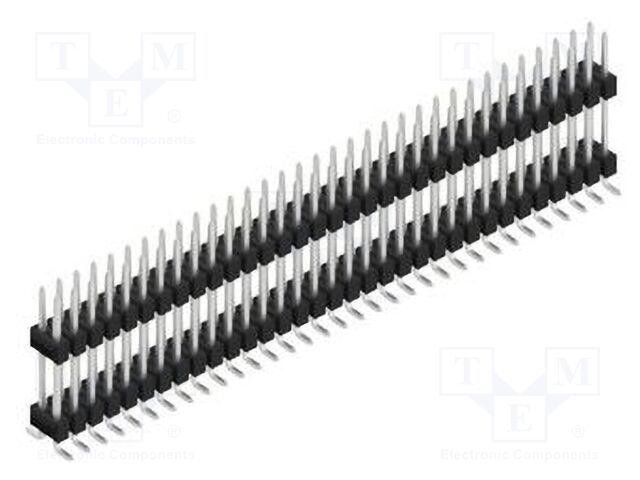 Connector: pin strips; pin header; male; PIN: 66; 2.54mm; SMT; 2x33