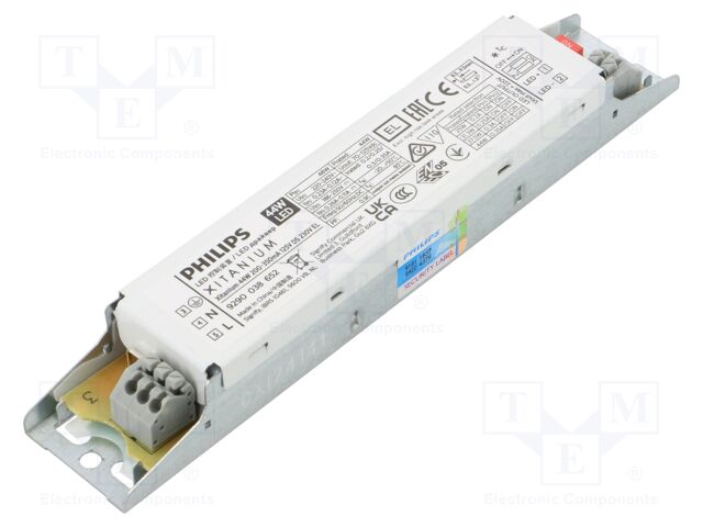 Power supply: switching; LED; 44W; 70÷125VDC; 200÷350mA; IP20; 91%