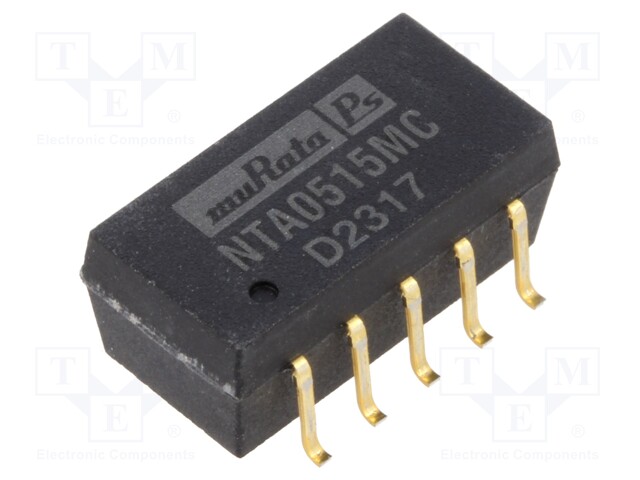 Converter: DC/DC; 1W; Uin: 4.5÷5.5V; Uout: 15VDC; Uout2: -15VDC; SMD
