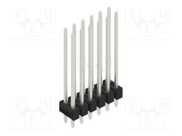 Connector: pin strips; pin header; male; PIN: 12; 2.54mm; THT; 2x6