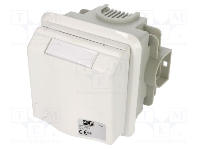 Connector: AC supply 3-phase; socket; female; 16A; 415VAC; IP44