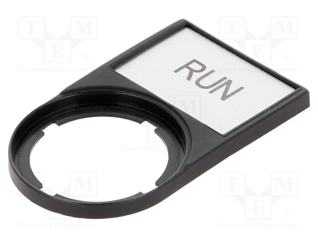 Bezel with description label; RMQ-Titan; 30x50mm