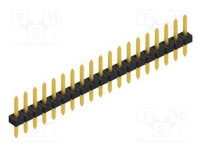 Connector: pin strips; pin header; male; PIN: 19; 2mm; THT; 1x19
