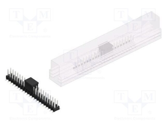Connector: pin strips; pin header; male; PIN: 42; 2.54mm; SMT; 2x21