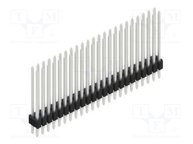 Connector: pin strips; pin header; male; PIN: 46; 1.27mm; THT; 2x23