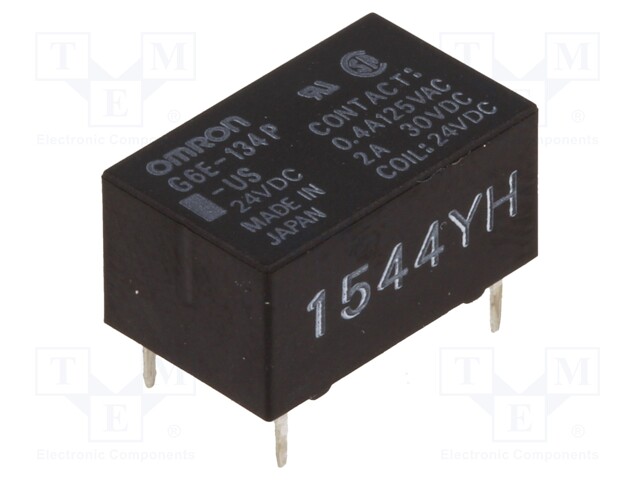Relay: electromagnetic; SPDT; Ucoil: 24VDC; 0.4A/125VAC; 2A/30VDC