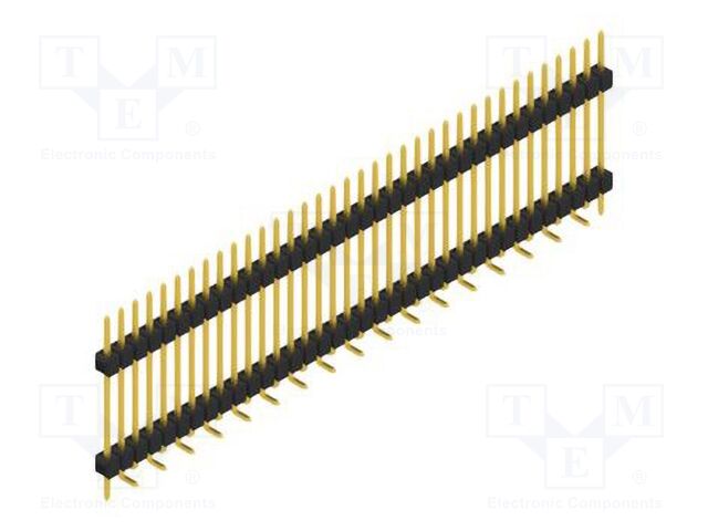 Connector: pin strips; pin header; male; PIN: 36; 2.54mm; SMT; 1x36