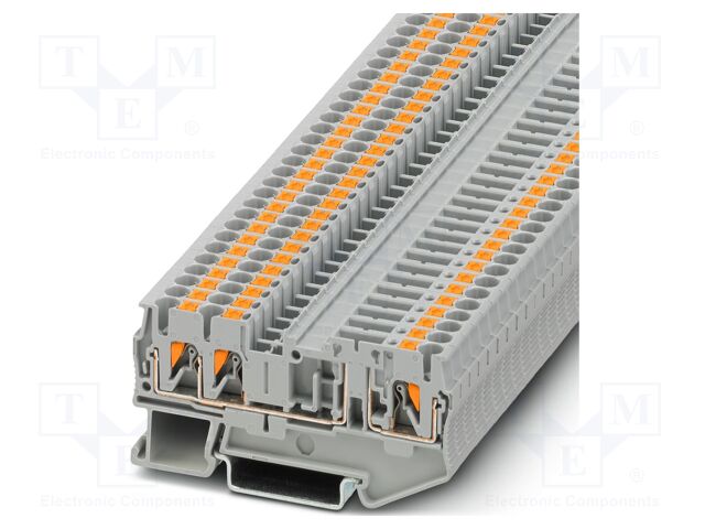 Splice terminal: rail; PT; 400V; push-in; PA; 0.14÷4mm2; W: 5.2mm