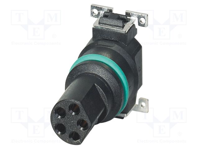 Connector: M8; PIN: 5; 3A; 30V; straight; unshielded; contact insert