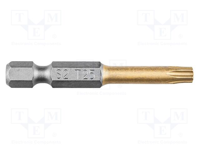 Screwdriver bit; Torx®; TX25; Overall len: 50mm