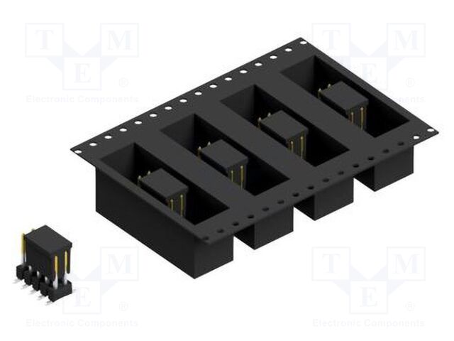 Connector: pin strips; pin header; male; PIN: 10; 2.54mm; SMT; 2x5