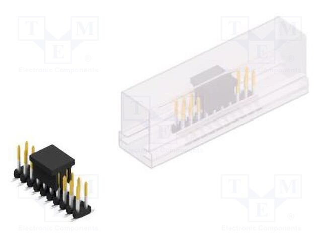 Connector: pin strips; pin header; male; PIN: 20; 2mm; SMT; 2x10