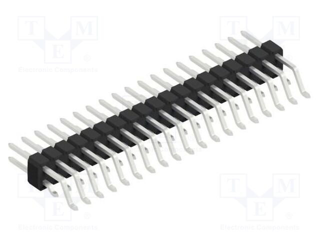 Connector: pin strips; pin header; male; PIN: 38; 2.54mm; SMT; 2x19