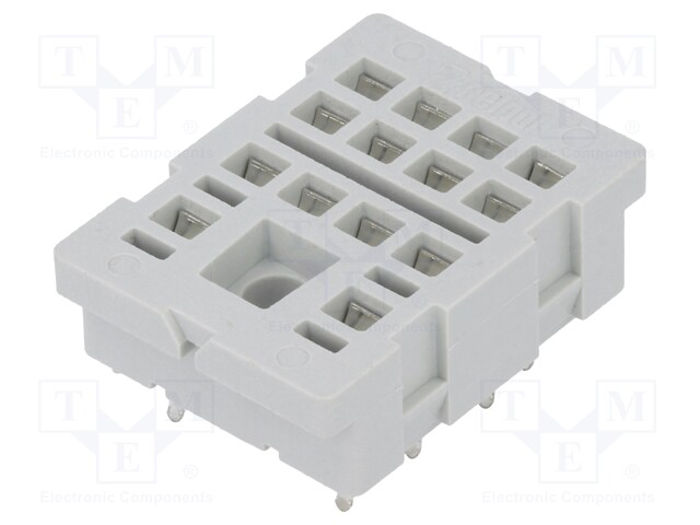 Socket; PIN: 14; Mounting: PCB; Series: R4