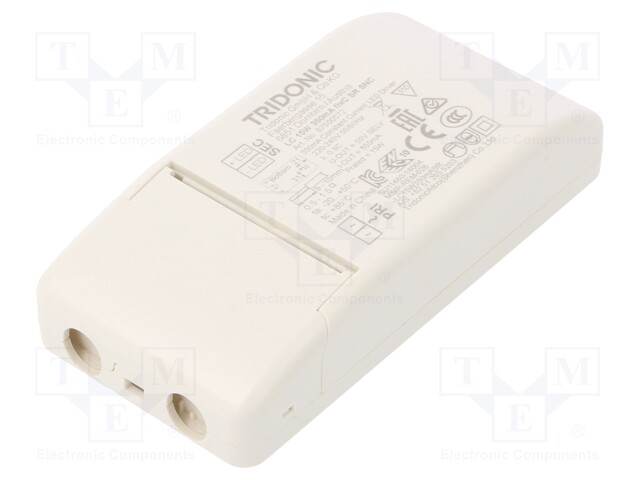 Power supply: switched-mode; LED; 15W; 30÷43VDC; 350mA; 198÷264VAC