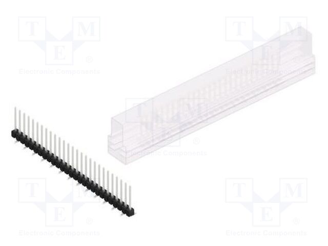 Connector: pin strips; pin header; male; PIN: 27; 2.54mm; SMT; 1x27