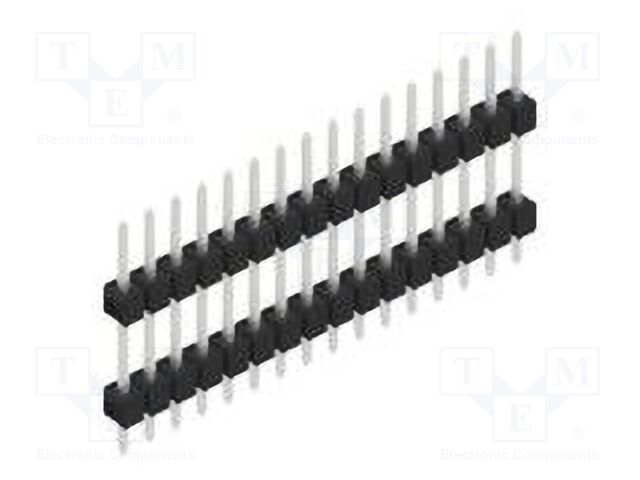Connector: pin strips; pin header; male; PIN: 16; 2.54mm; THT; 1x16
