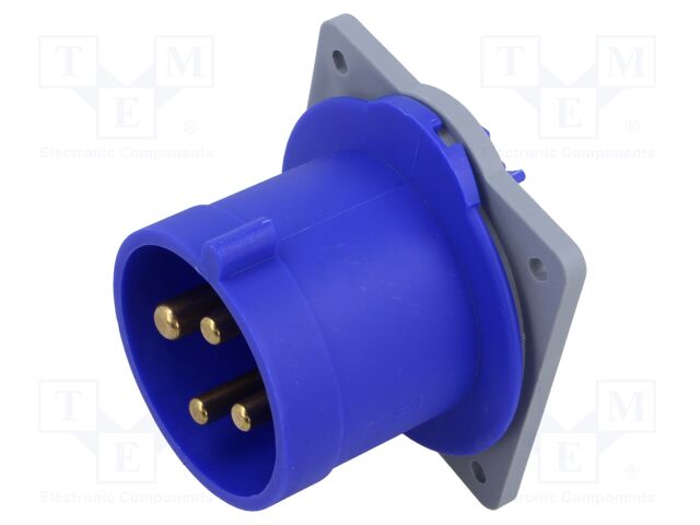 Connector: AC supply 3-phase; socket; male; straight; -25÷40°C