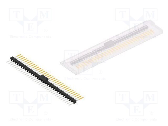 Connector: pin strips; pin header; male; PIN: 32; 2.54mm; SMT; 1x32