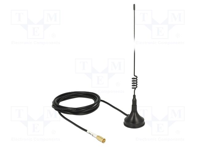 Antenna; WiFi,external; black; SMB; magnetic; male; 2400÷2500MHz