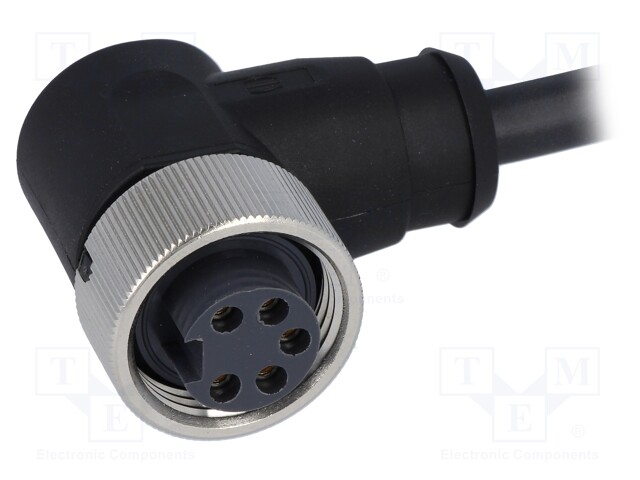 Plug; 7/8"; 1.5m; female; PIN: 5; angled 90°; with lead; TPU