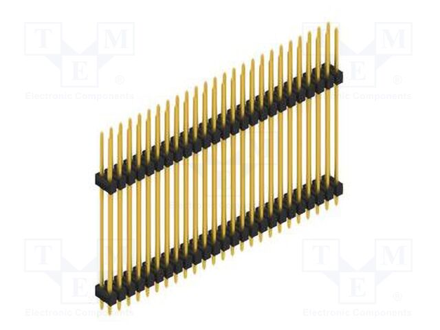 Connector: pin strips; pin header; male; PIN: 50; 2.54mm; THT; 2x25