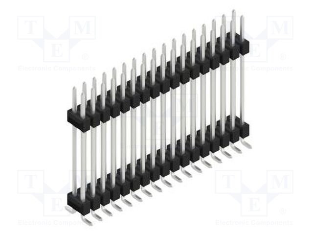 Connector: pin strips; pin header; male; PIN: 34; 2.54mm; SMT; 2x17