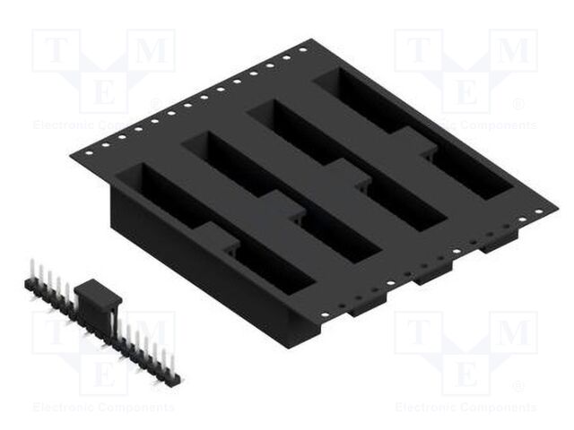 Connector: pin strips; pin header; male; PIN: 17; 2.54mm; SMT; 1x17